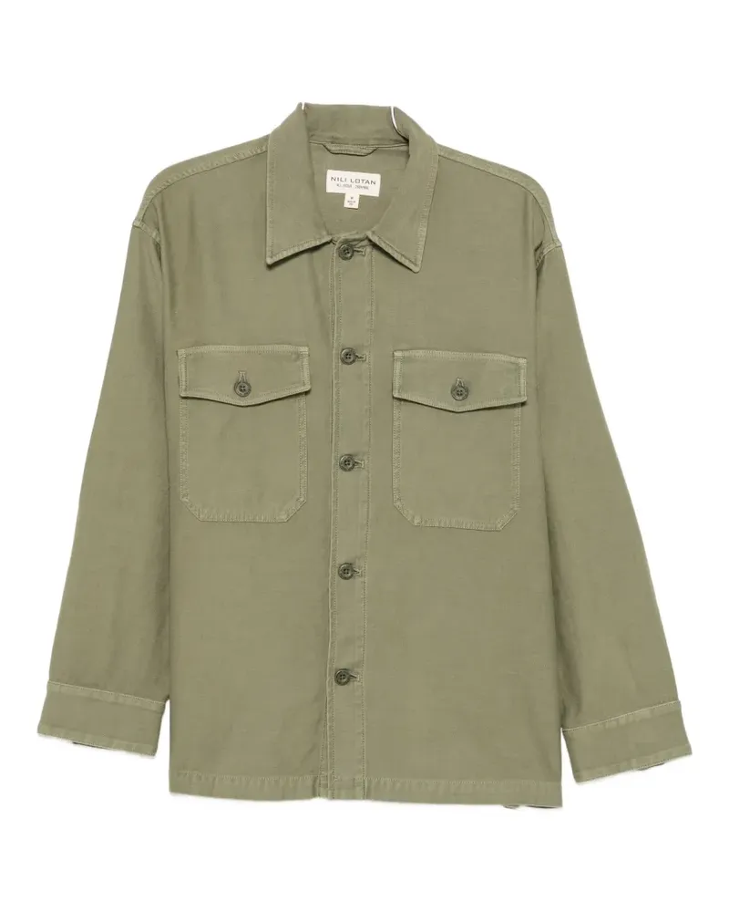 Nili Lotan Howard button-up chest-pocket shirt - Grün Grün