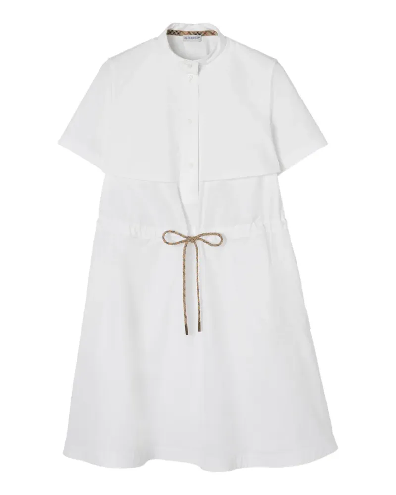 Burberry Kleid aus Popeline - Weiß Weiß