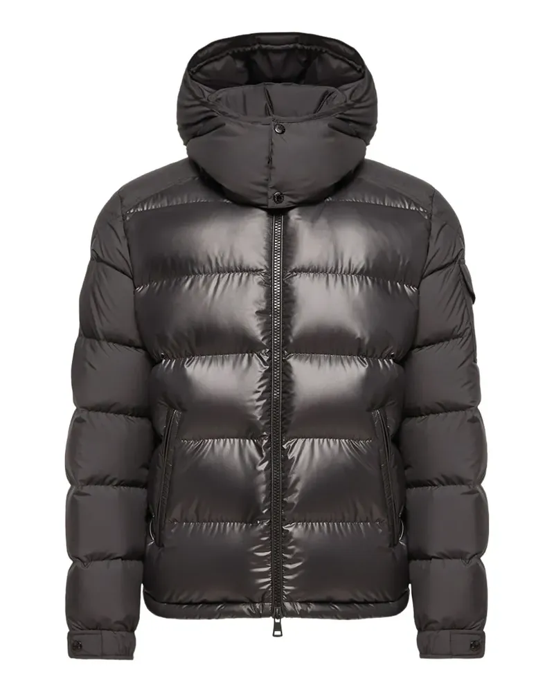 Moncler Gesteppte Kapuzenjacke - Schwarz Schwarz
