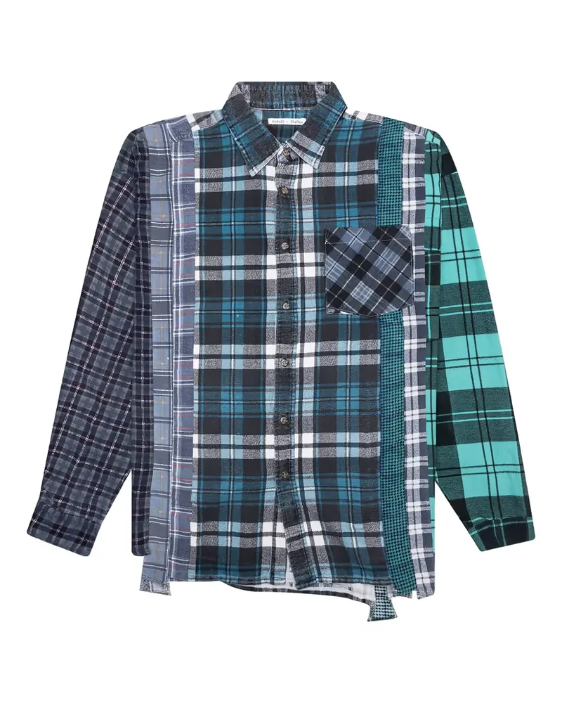 NEEDLES Hemd im Patchwork-Look - Blau Blau