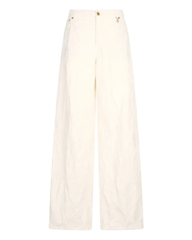 Roberto Cavalli Hose mit Logo-Anhänger - Nude Nude