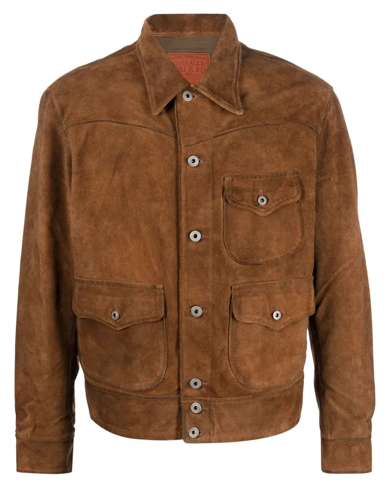 Ralph Lauren Hemdjacke aus Wildleder - Braun Braun