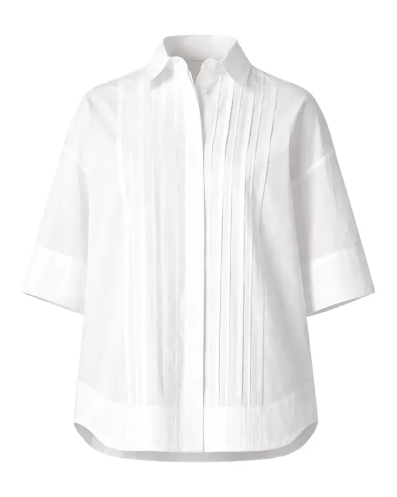 P.A.R.O.S.H. P.A.R.O H. Hemd mit Falten - Weiß Weiß