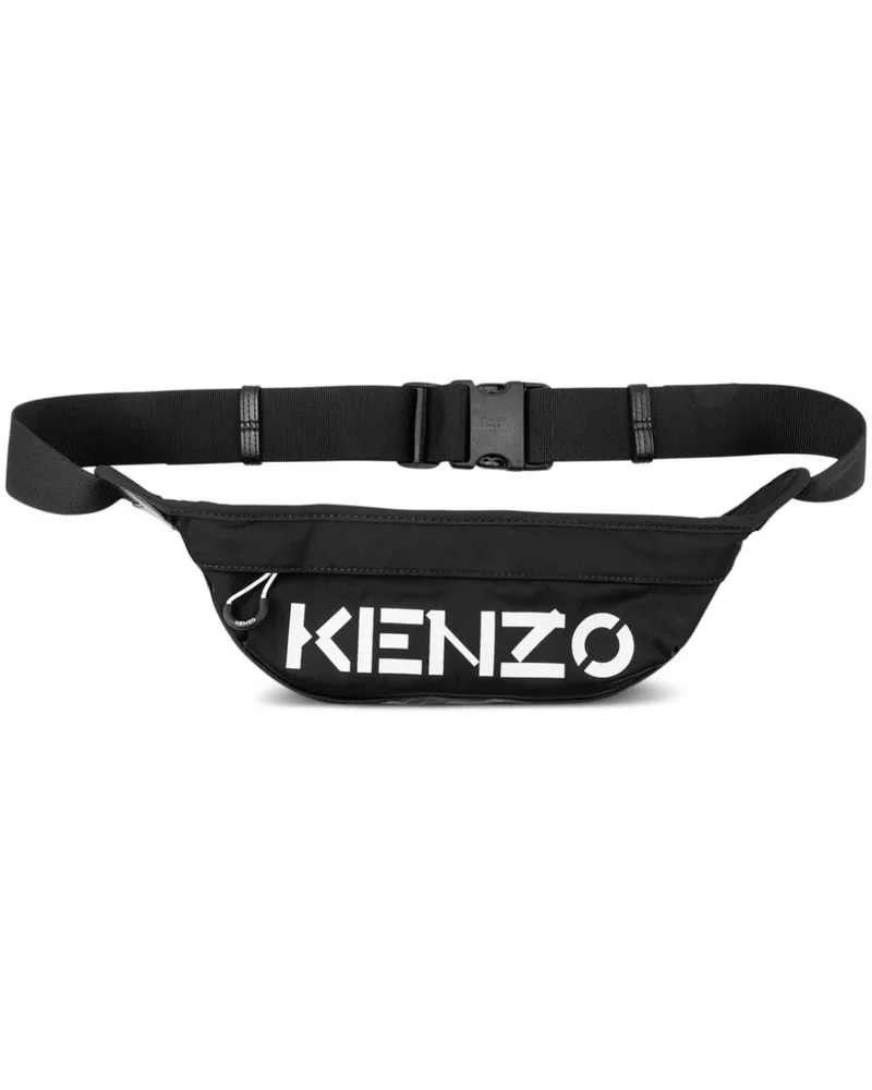 Kenzo Sport Gürteltasche mit Logo-Print Schwarz