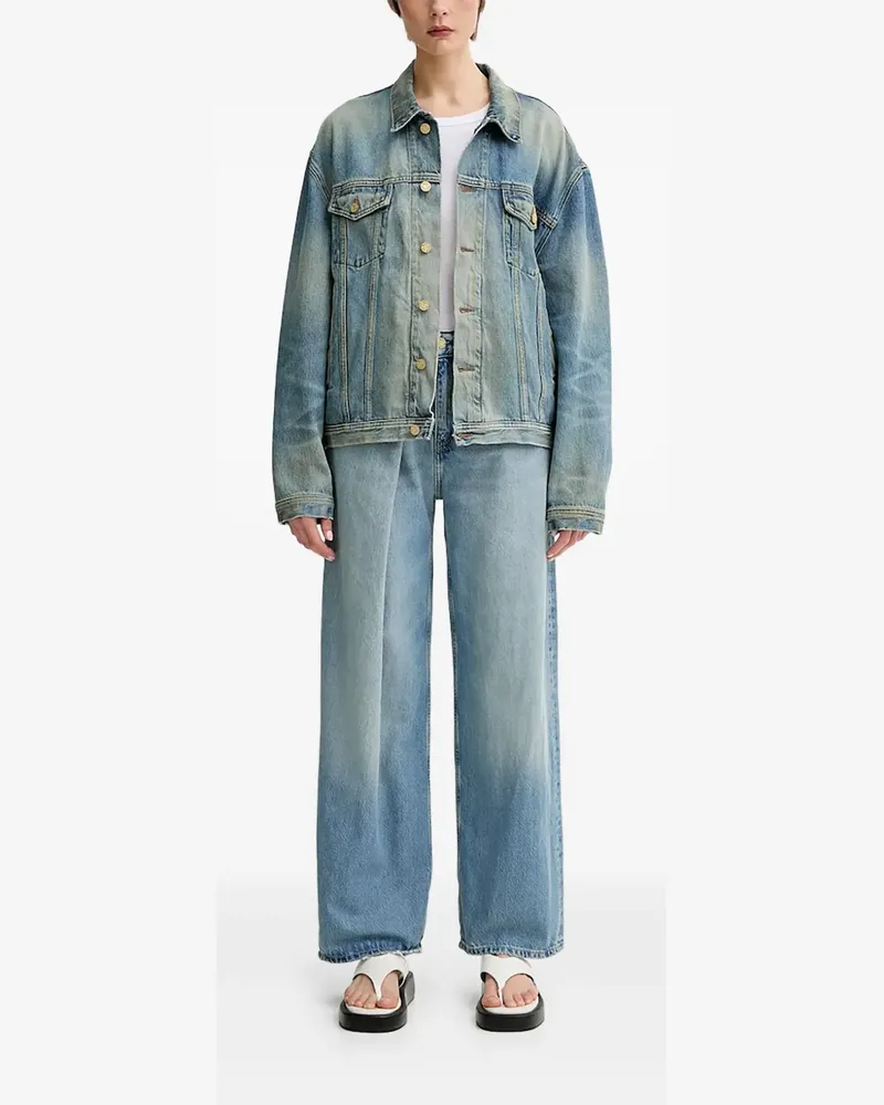 Won Hundred Jeans mit Falten - Blau Blau
