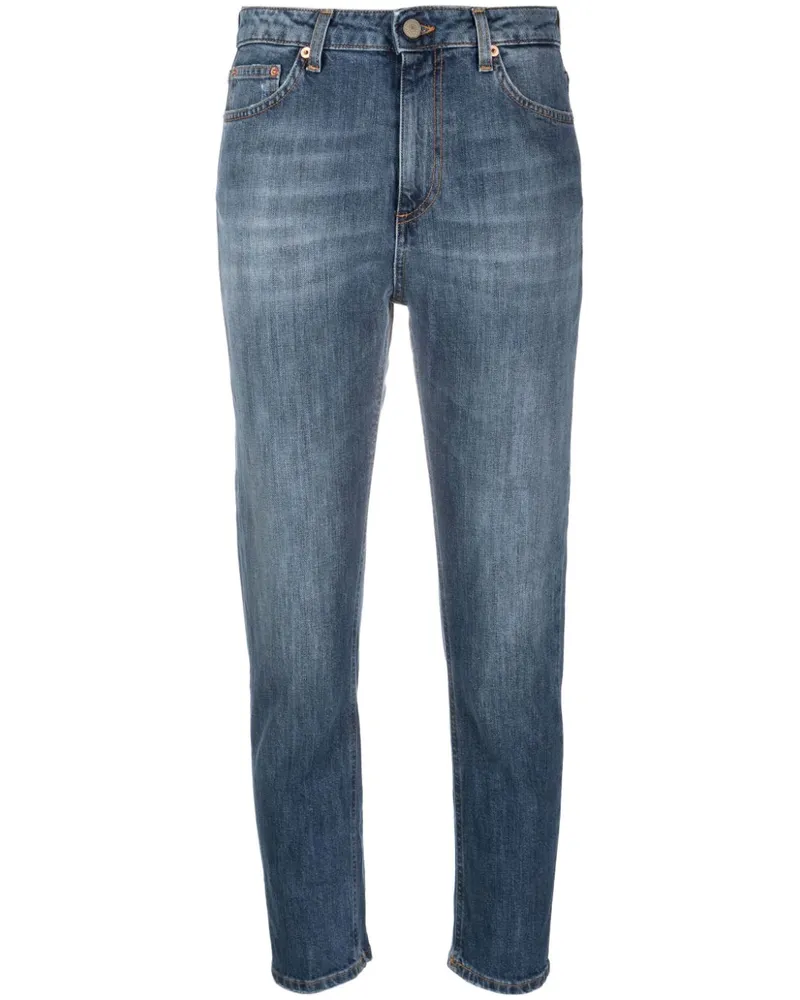 Dondup Halbhohe Jeans Blau