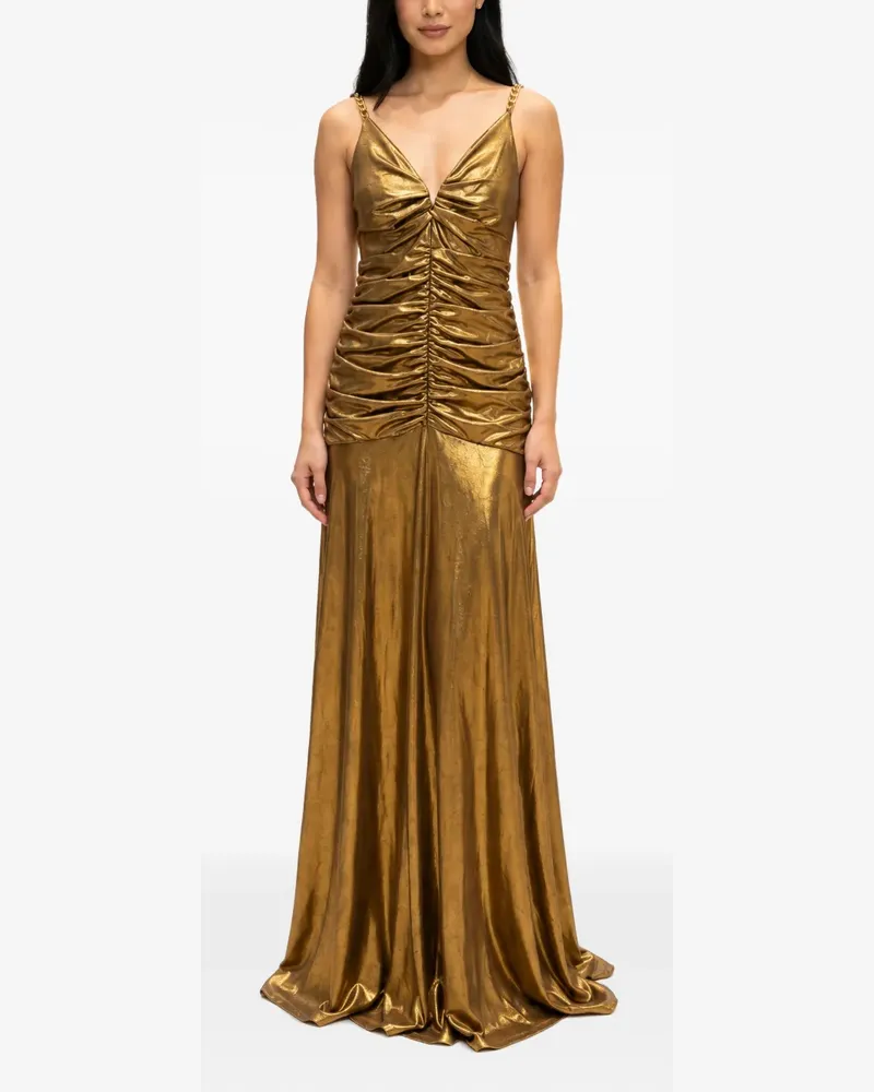 Guess metallic ruched gown - Gold Gold