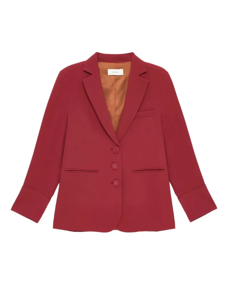 Maliparmi sablé-texture long-sleeve blazer - Rot Rot