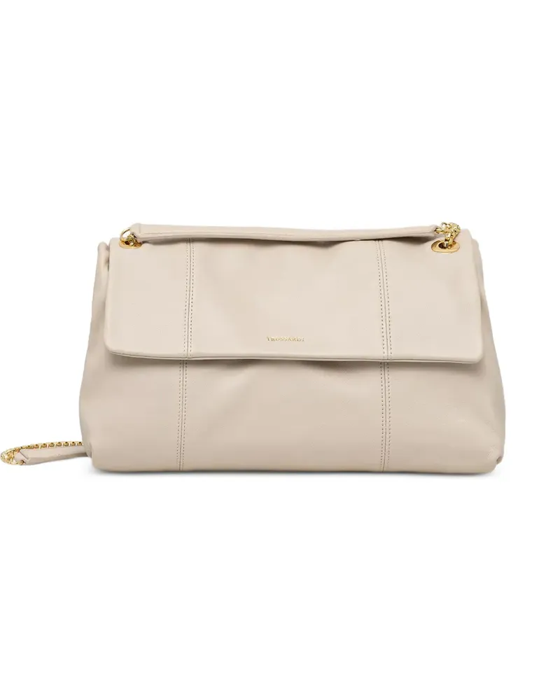 Trussardi medium Orbita chain-strap shoulder bag - Nude Nude