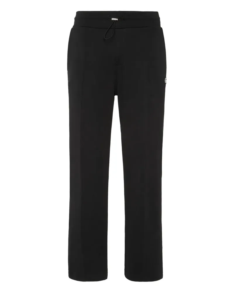 Billionaire Hose mit Logo-Stickerei - Schwarz Schwarz