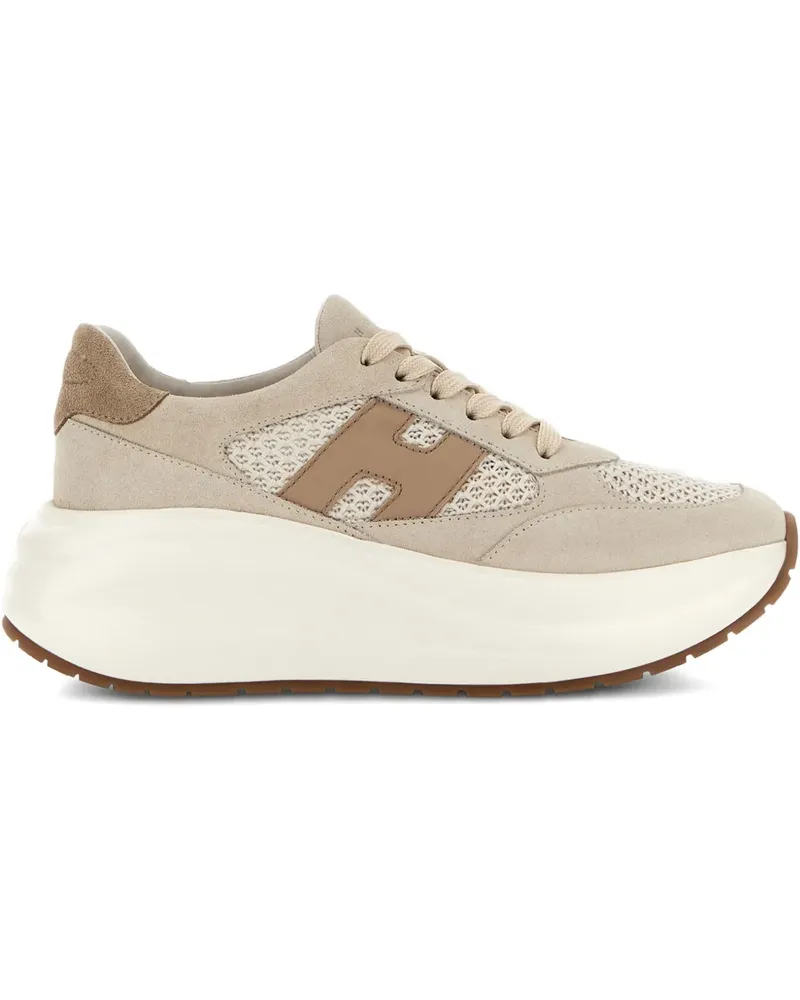 Hogan H696 Chunky Runner Sneakers - Nude Nude
