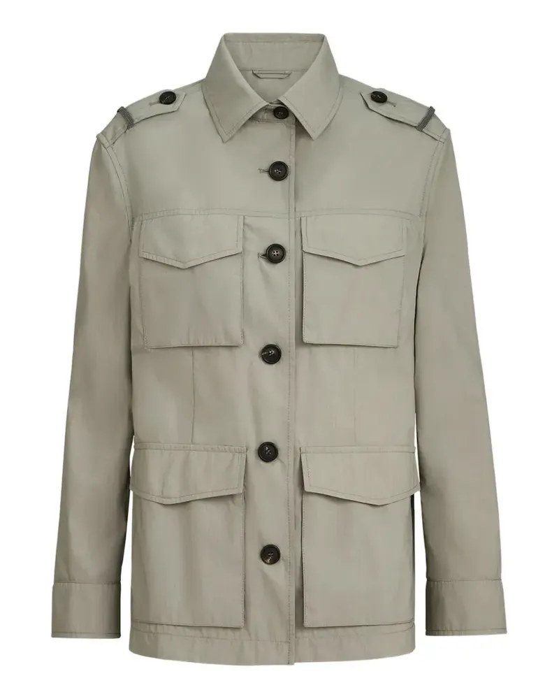 Brunello Cucinelli Geknöpfte Jacke mit Klappentaschen - Nude Nude