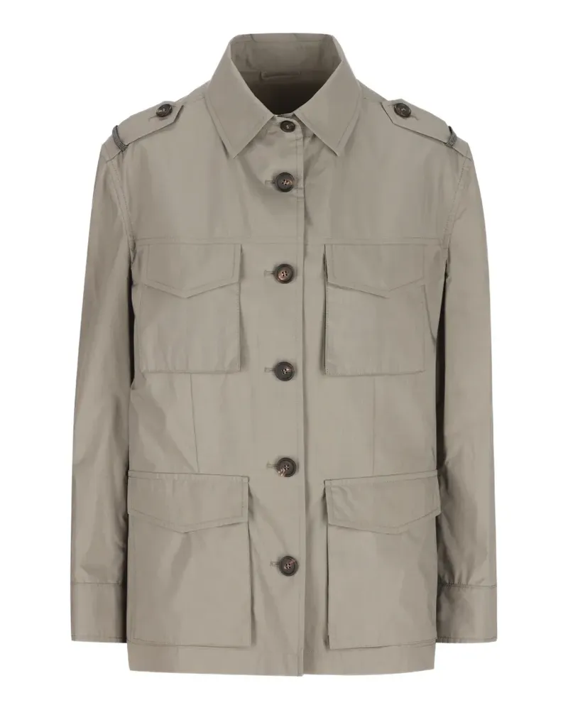 Brunello Cucinelli Geknöpfte Jacke mit Klappentaschen - Nude Nude