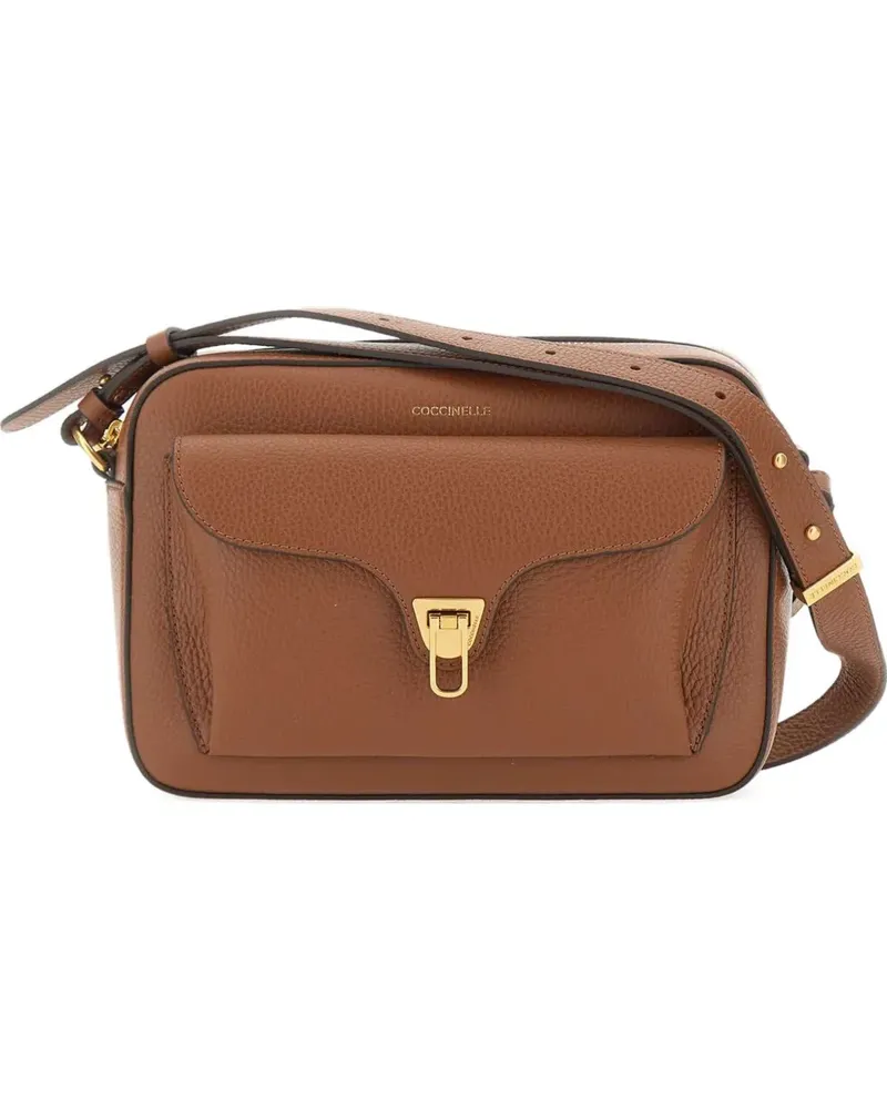 Coccinelle Mittelgroße BEAT Schultertasche - Braun Braun