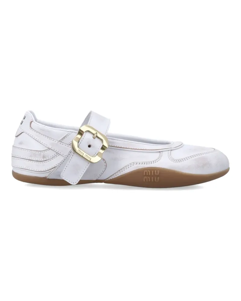 Miu Miu Gymnasium ballet falts - Weiß Weiß
