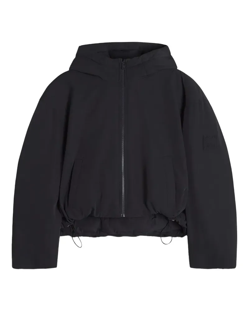 Kitsuné hooded zip-up puffer jacket - Schwarz Schwarz