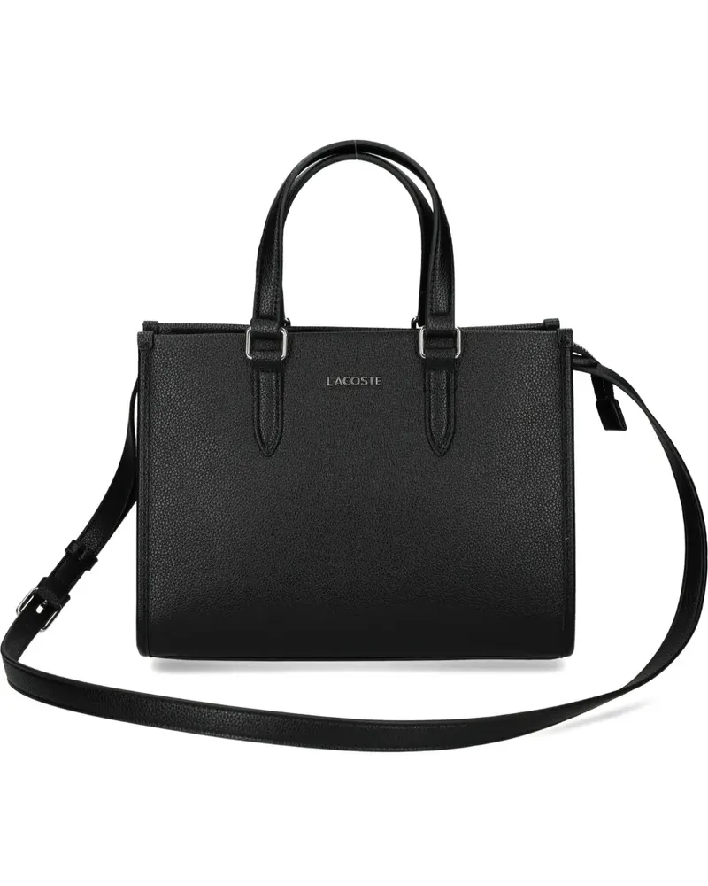 Lacoste logo motif tote bag - Schwarz Schwarz