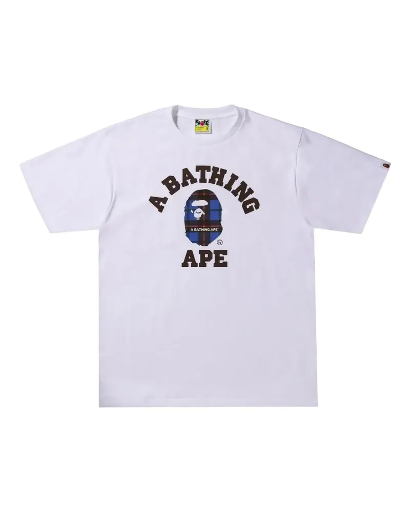 BAPE logo-print T-shirt - Weiß Weiß