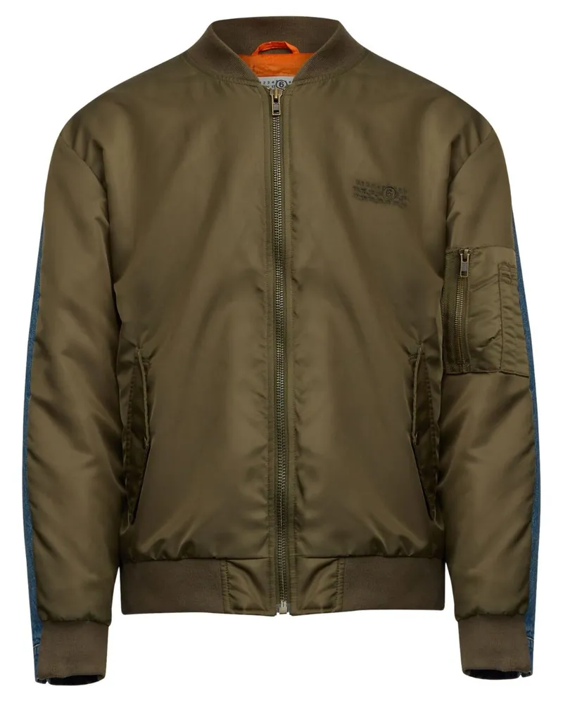 Maison Margiela Bomberjacke mit Nummern - Braun Braun