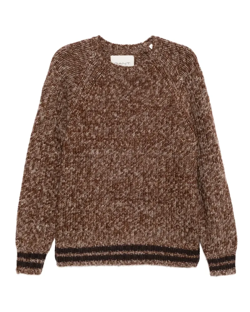 Gant Klassischer Pullover - Braun Braun