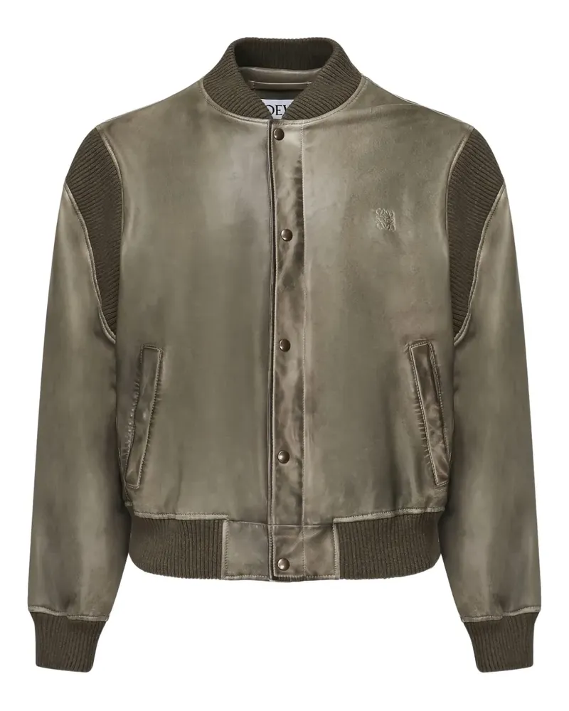 Loewe Bomberjacke mit Logo-Prägung - Grün Grün