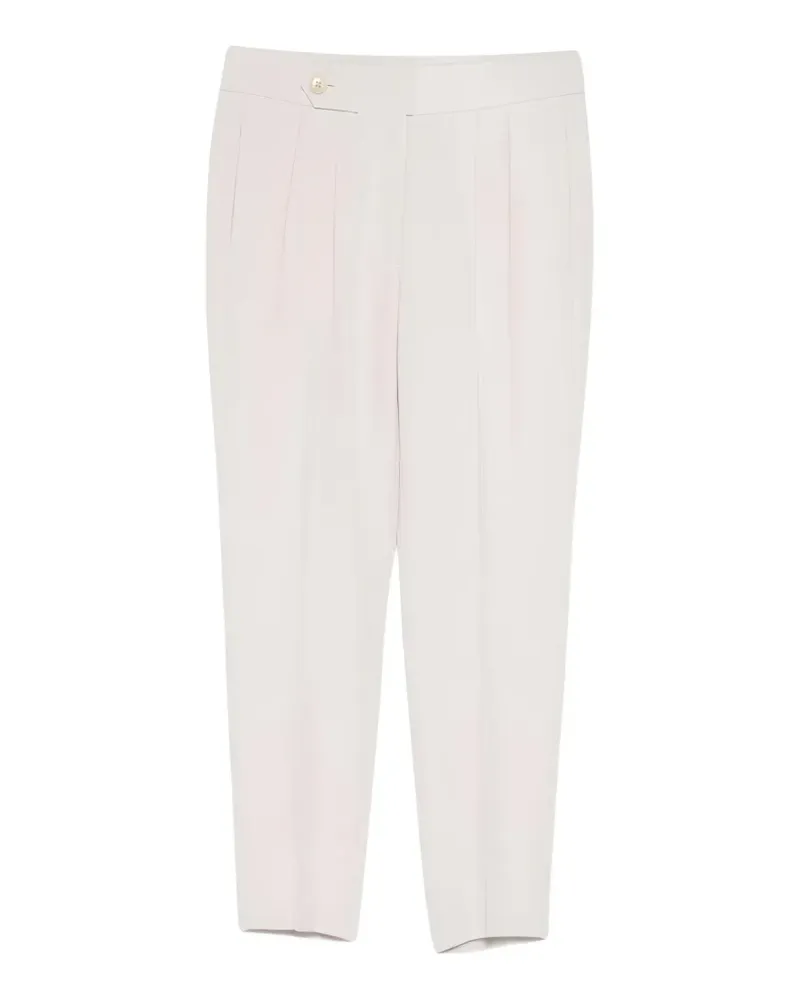 Brunello Cucinelli Cropped-Hose mit Falten - Nude Nude
