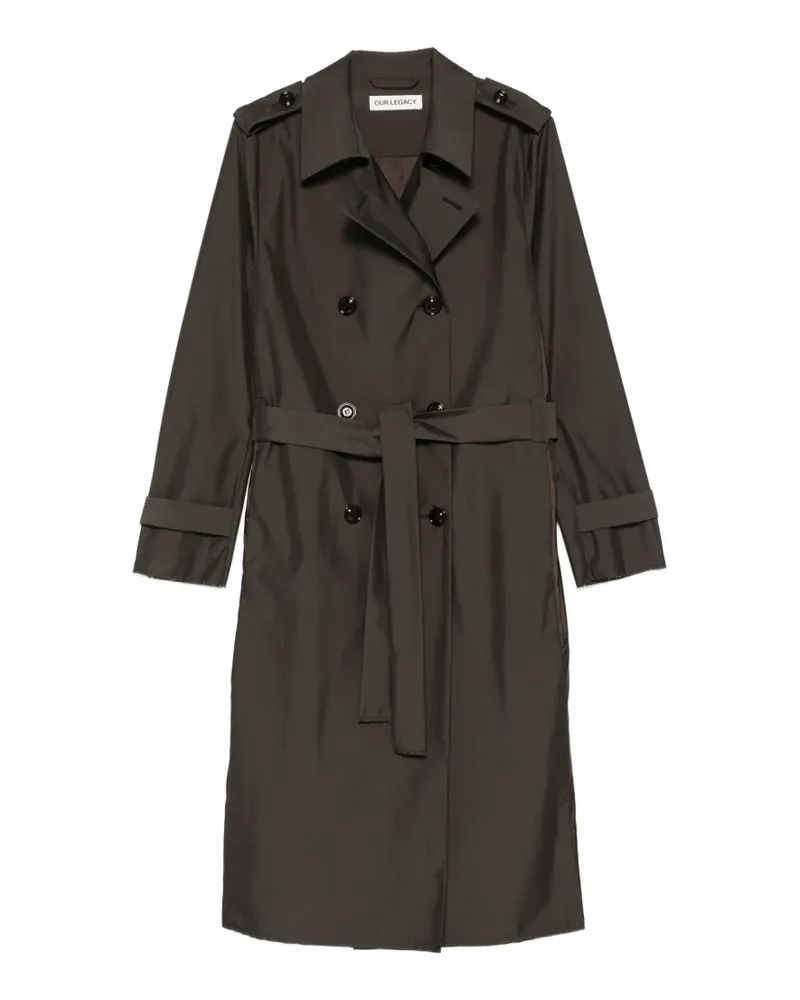 Our Legacy Origami belted trench coat - Braun Braun