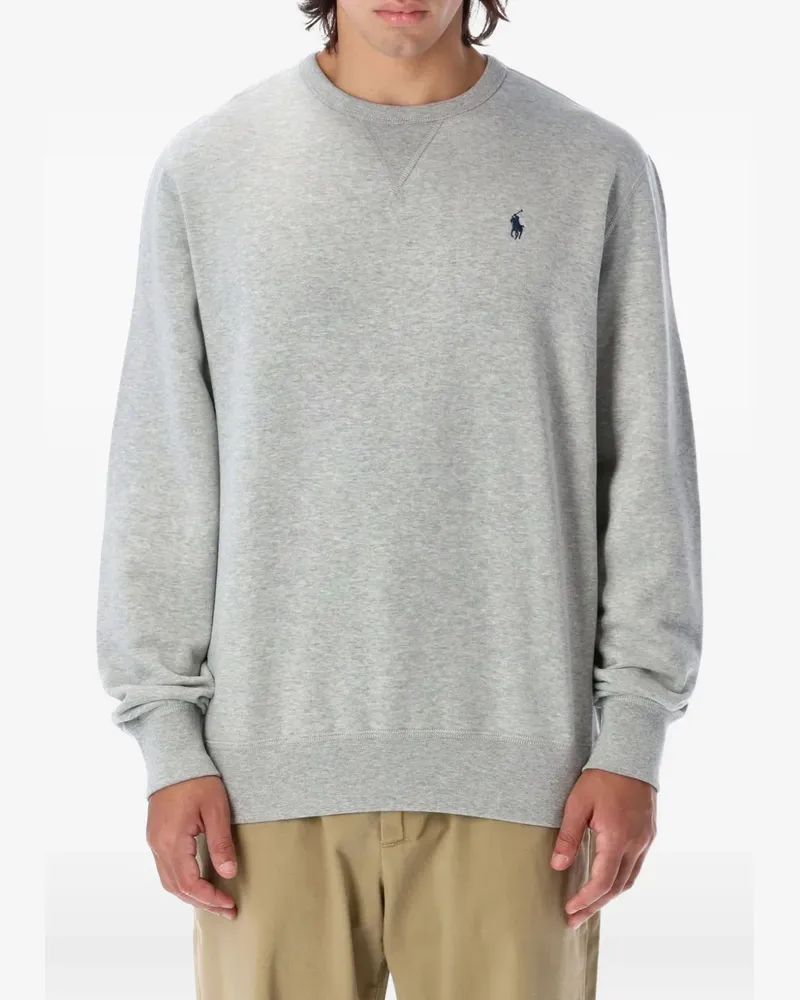 Ralph Lauren logo-embroidered crew-neck sweatshirt - Grau Grau