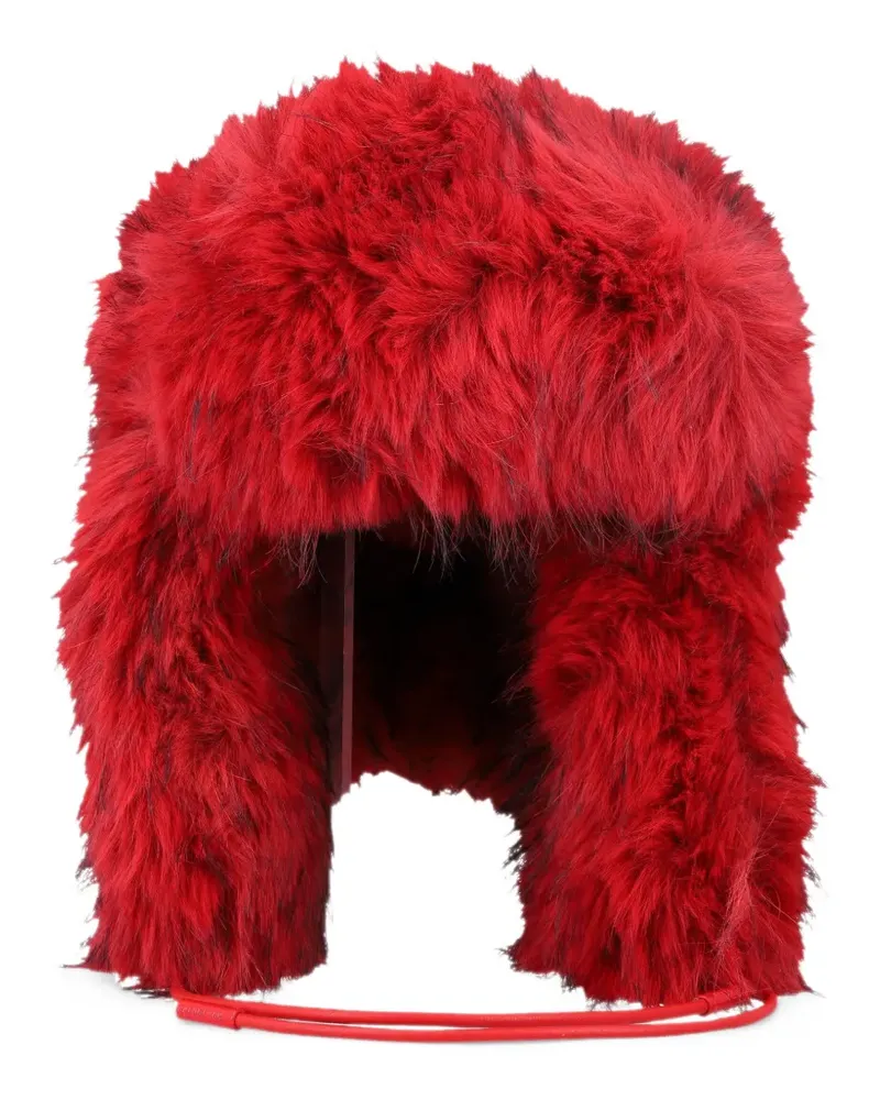 GOLDBERGH Cher Fluffy faux-fur hat - Rot Rot