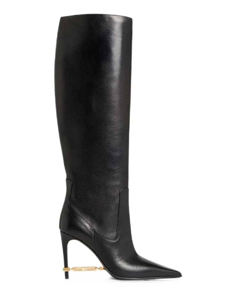 Dsquared2 Stiefel mit Metallabsatz - Schwarz Schwarz