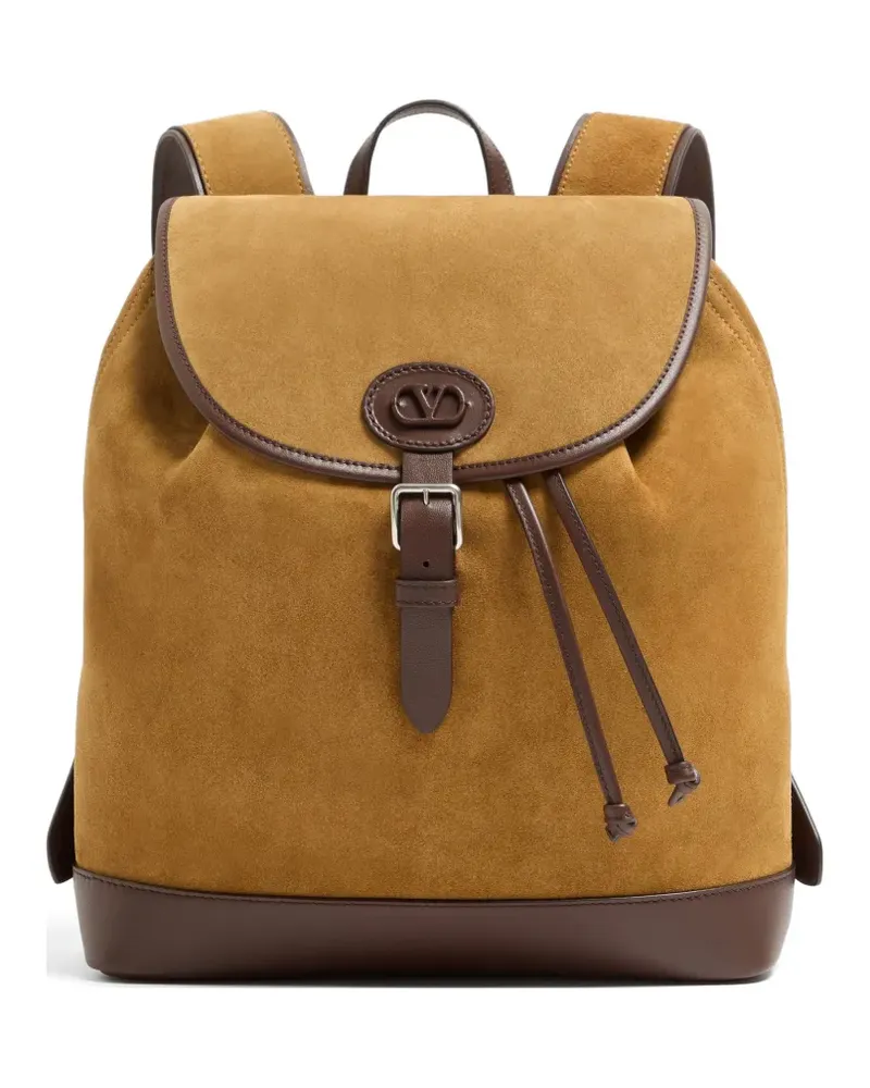Valentino Garavani Antibes Rucksack aus Wildleder - Nude Nude