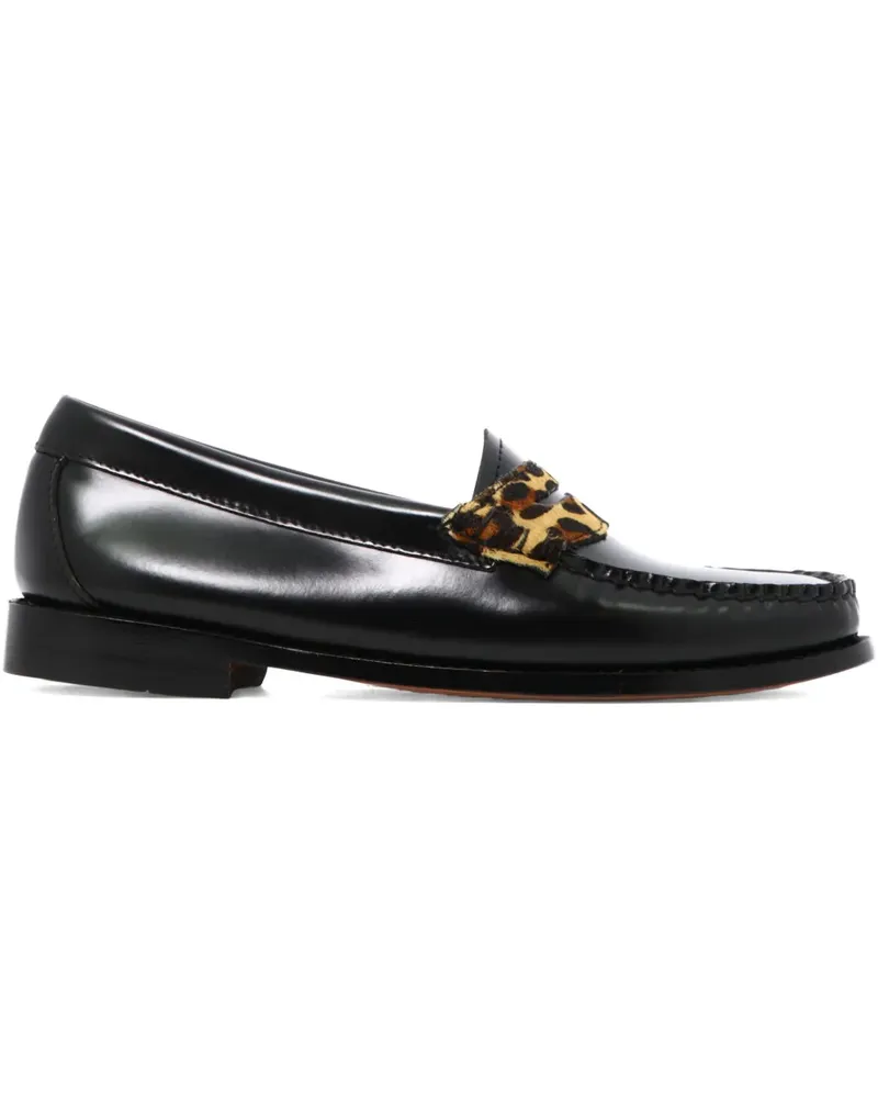 G.H. Bass & Co. Loafer mit Leoparden-Print - Schwarz Schwarz