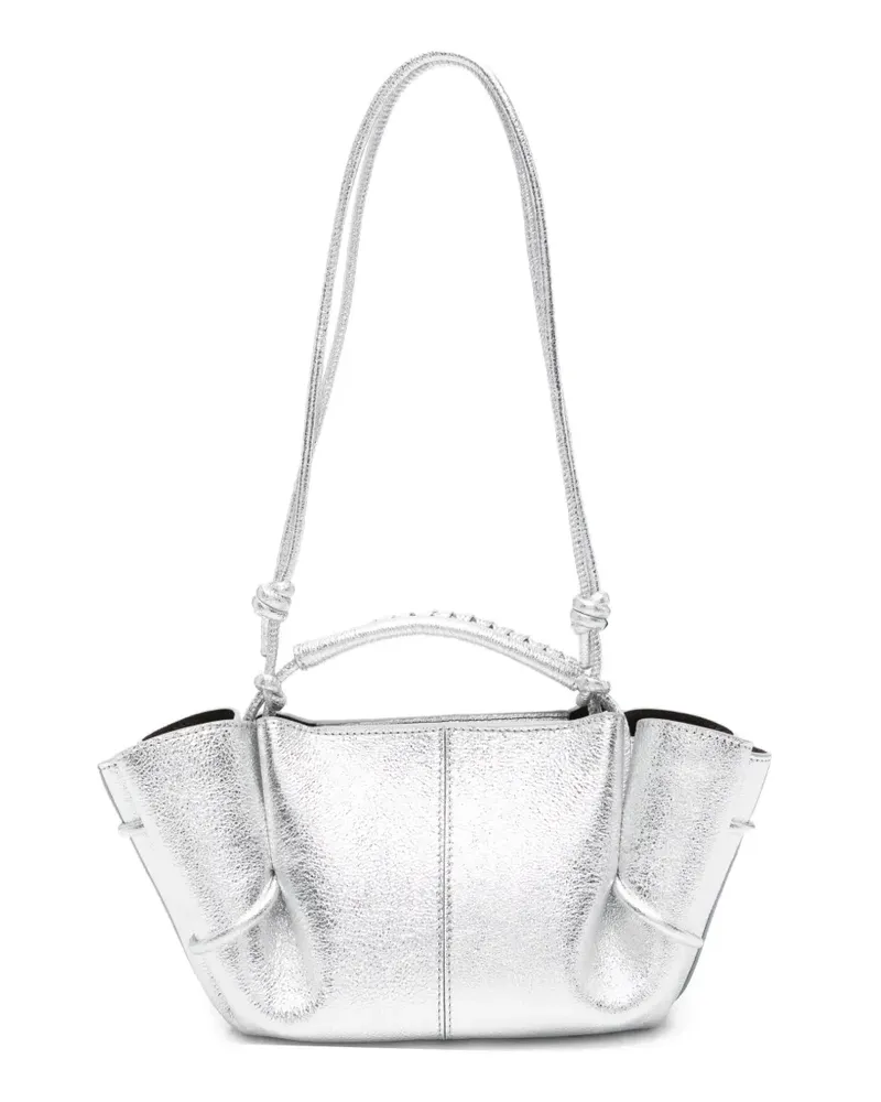 HEREU mini Arta knotted-handle shoulder bag - Silber Silber