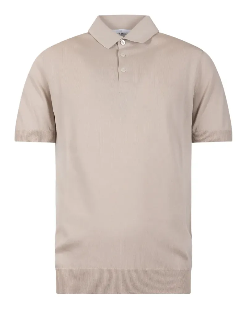 Gran Sasso buttoned polo shirt - Nude Nude