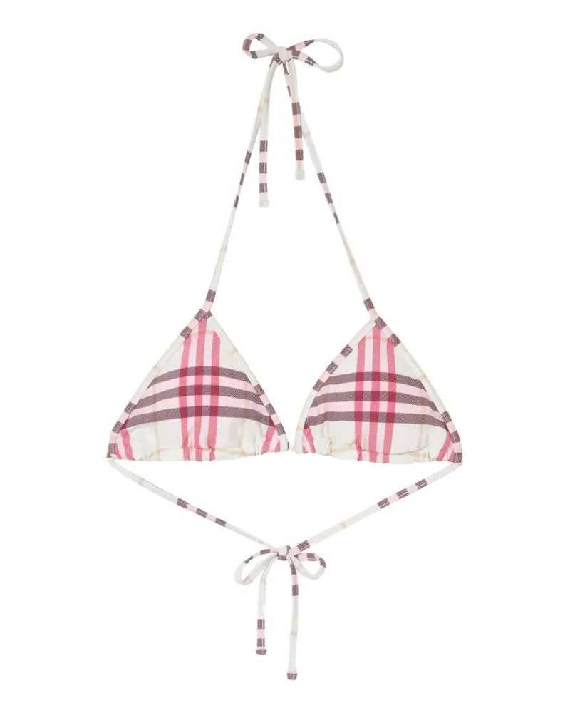 Burberry Check bikini top - Nude Nude