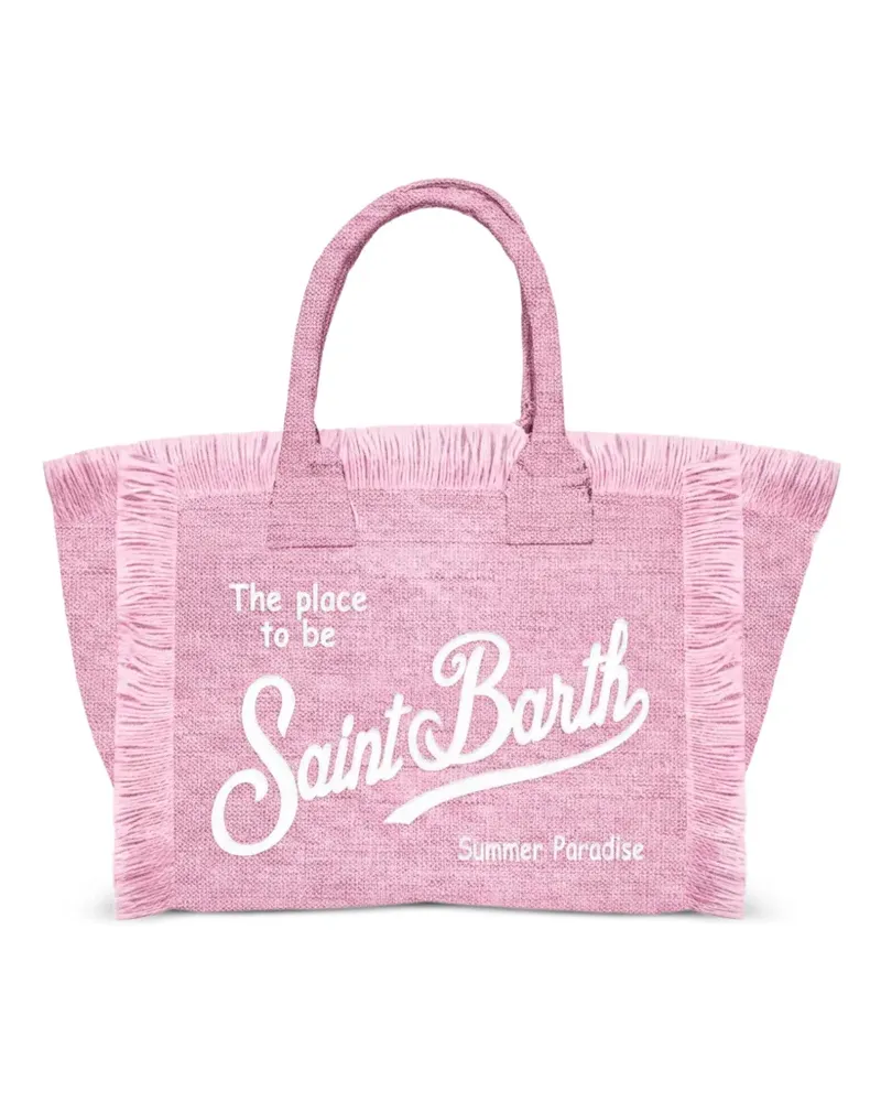 MC2 Saint Barth Vnity Tote Bag mit Fransenbesatz - Rosa Rosa