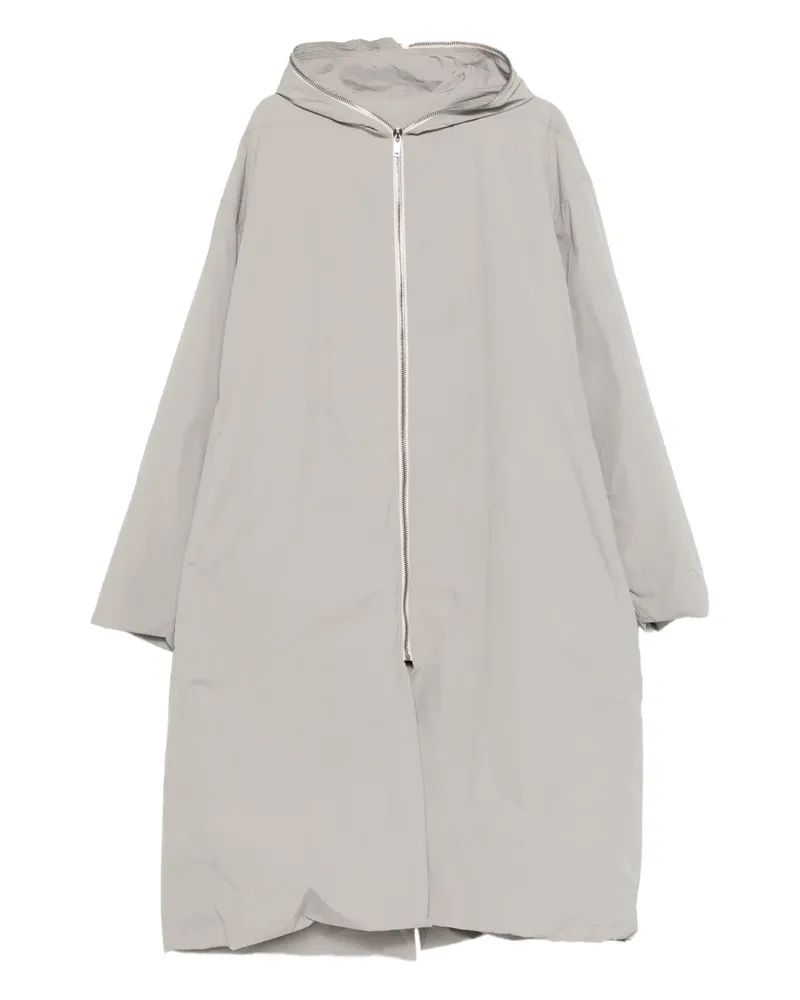 Rick Owens Kapuzenmantel mit Reißverschluss - Grau Grau