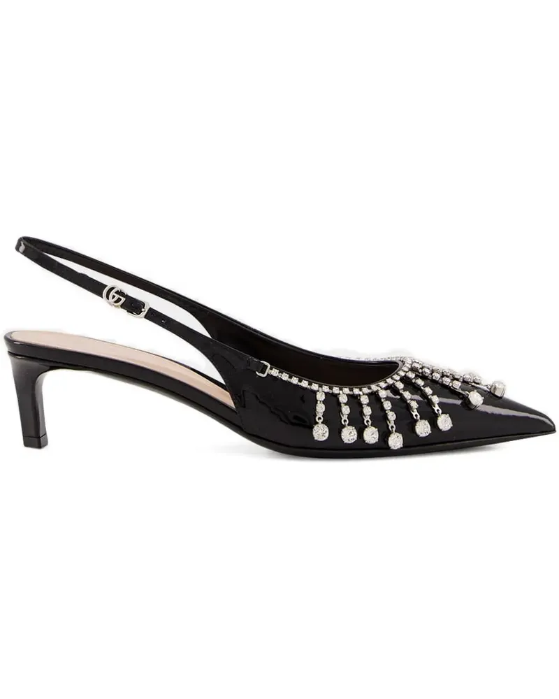 Gucci Guinevere Pumps mit Kettendetail 45mm - Schwarz Schwarz