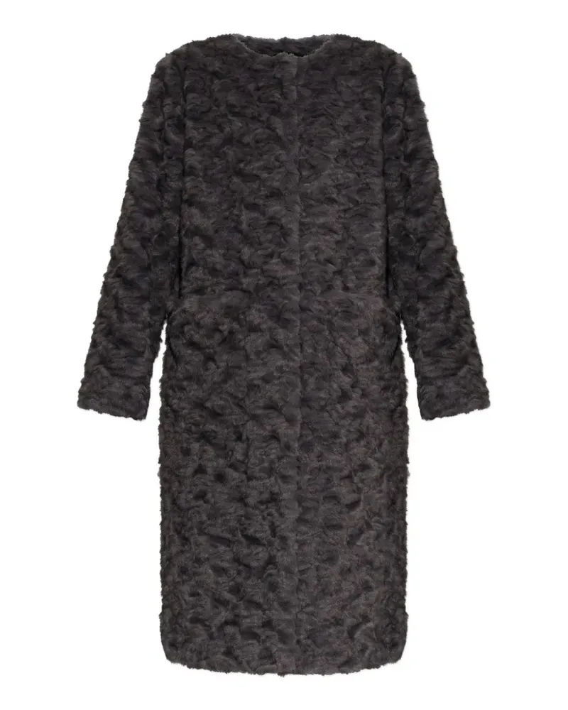 MUNTHE Vaina faux-fur coat - Grau Grau