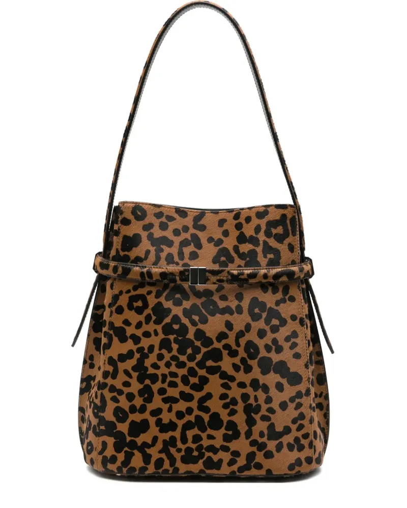 Totême Schultertasche mit Leoparden-Print - Braun Braun