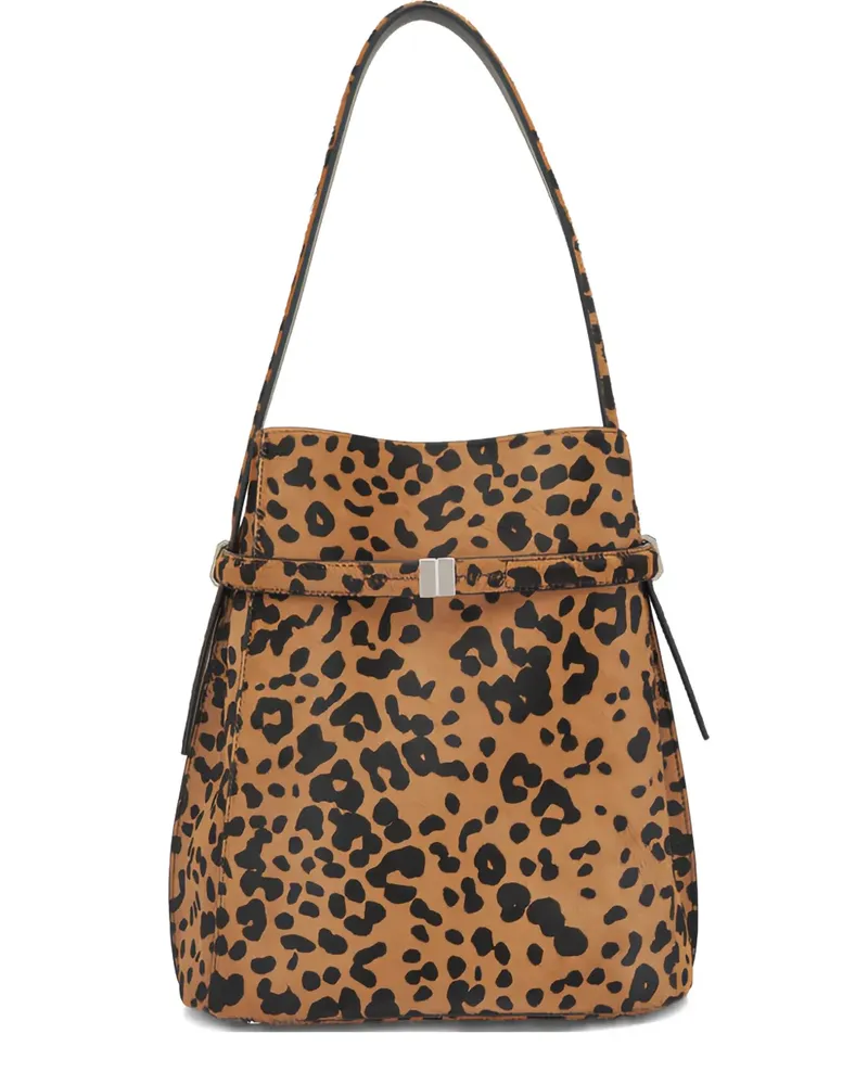 Totême Schultertasche mit Leoparden-Print - Braun Braun