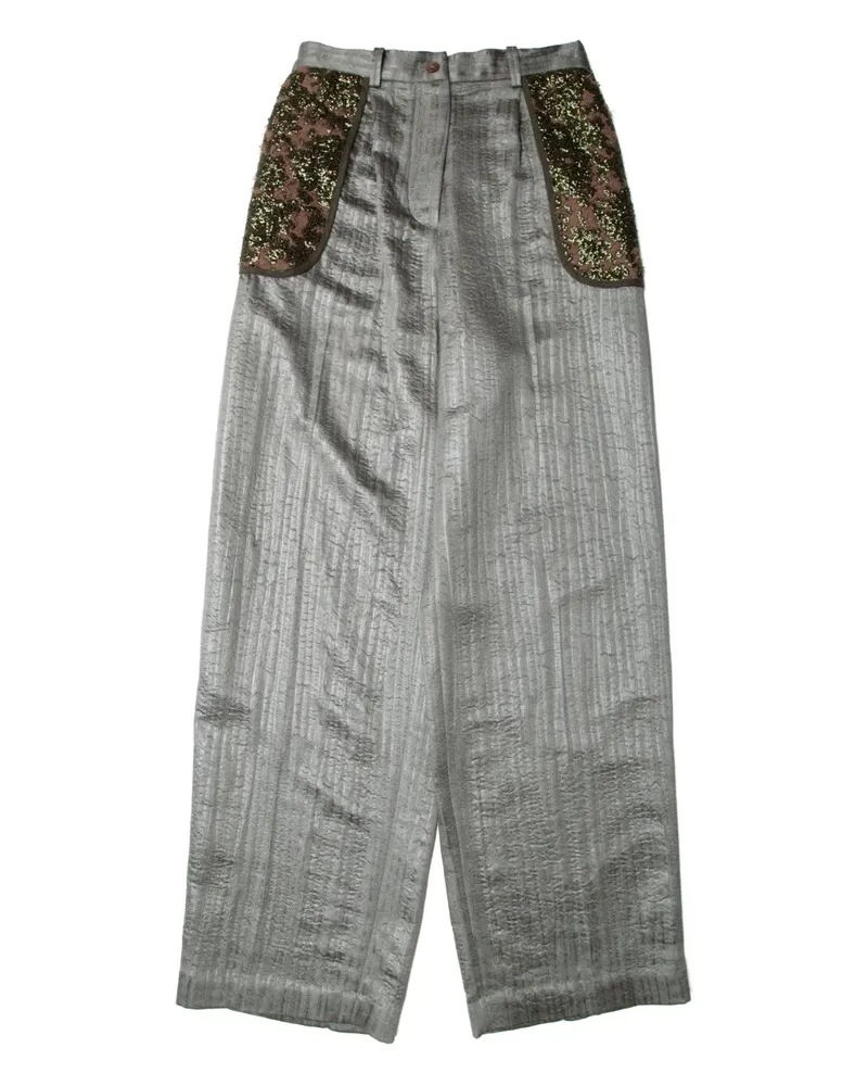 Muller of Yoshiokubo Radiant Hose mit Pailletten - Grün Grün