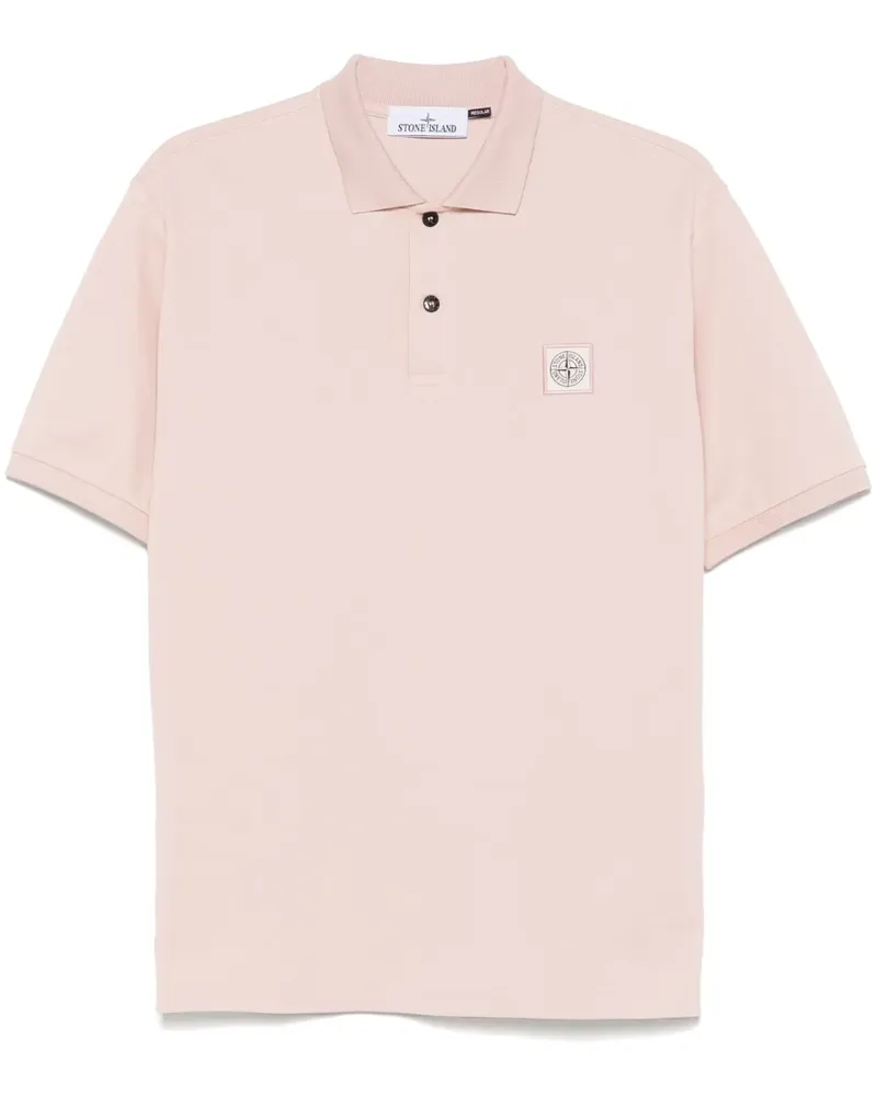Stone Island Poloshirt aus Piqué - Rosa Rosa