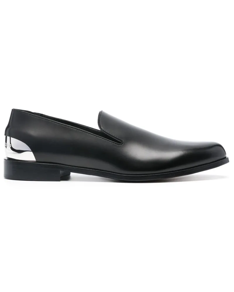 Alexander McQueen Loafer mit Metallic-Absatz - Schwarz Schwarz