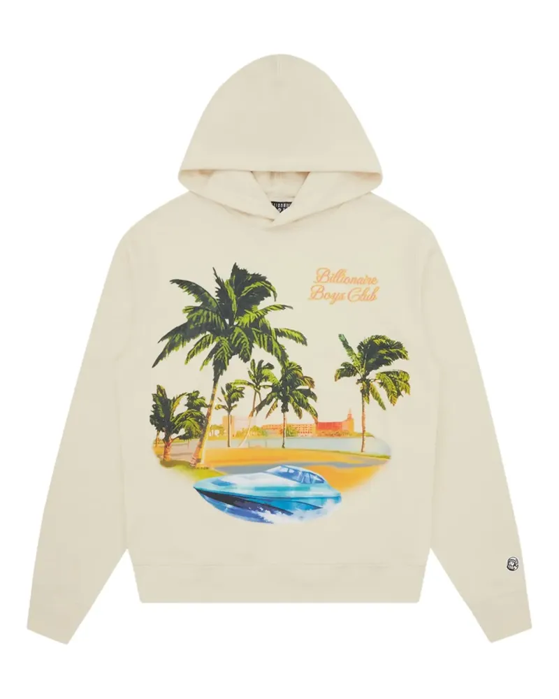 Billionaire Boys Club Hoodie mit grafischem Print - Nude Nude