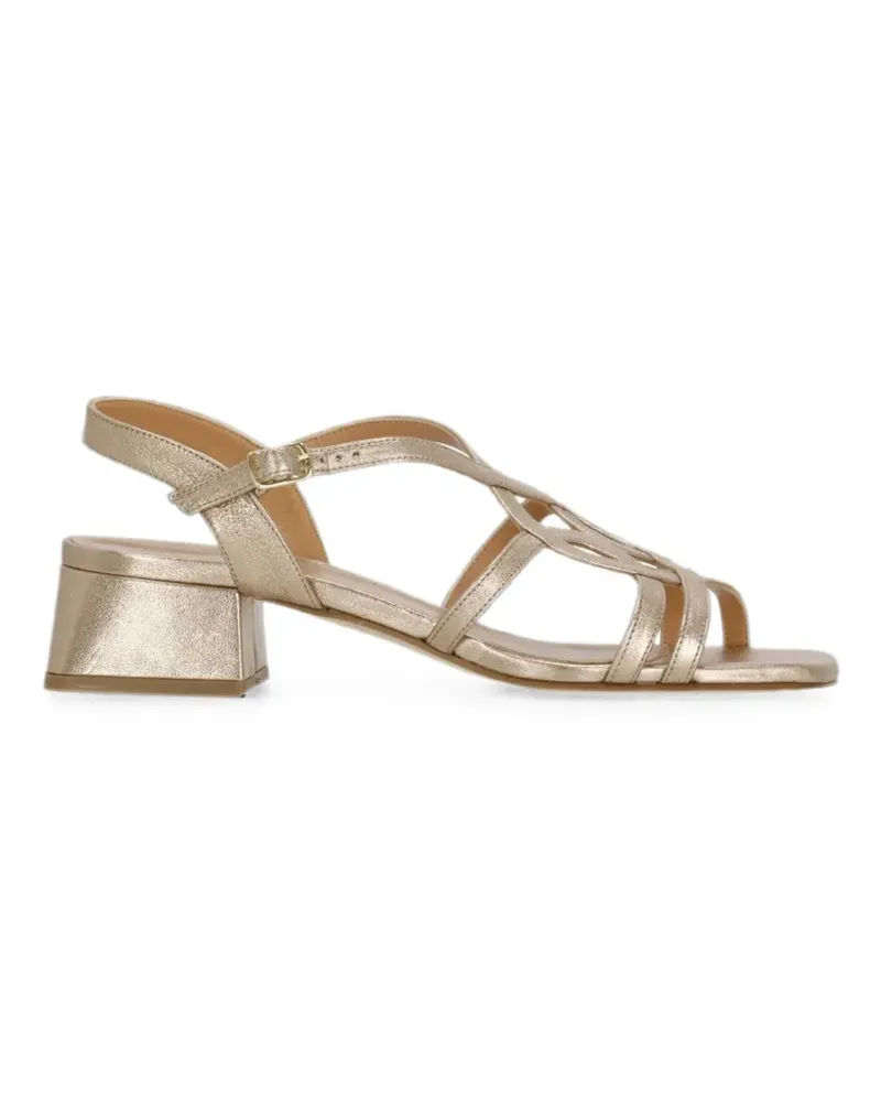 Julie Dee metallic cage sandals - Gold Gold