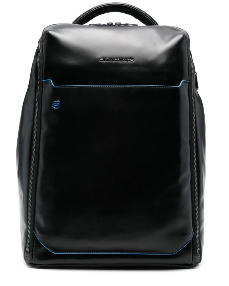 Piquadro Personalisierbarer Rucksack - Schwarz Schwarz