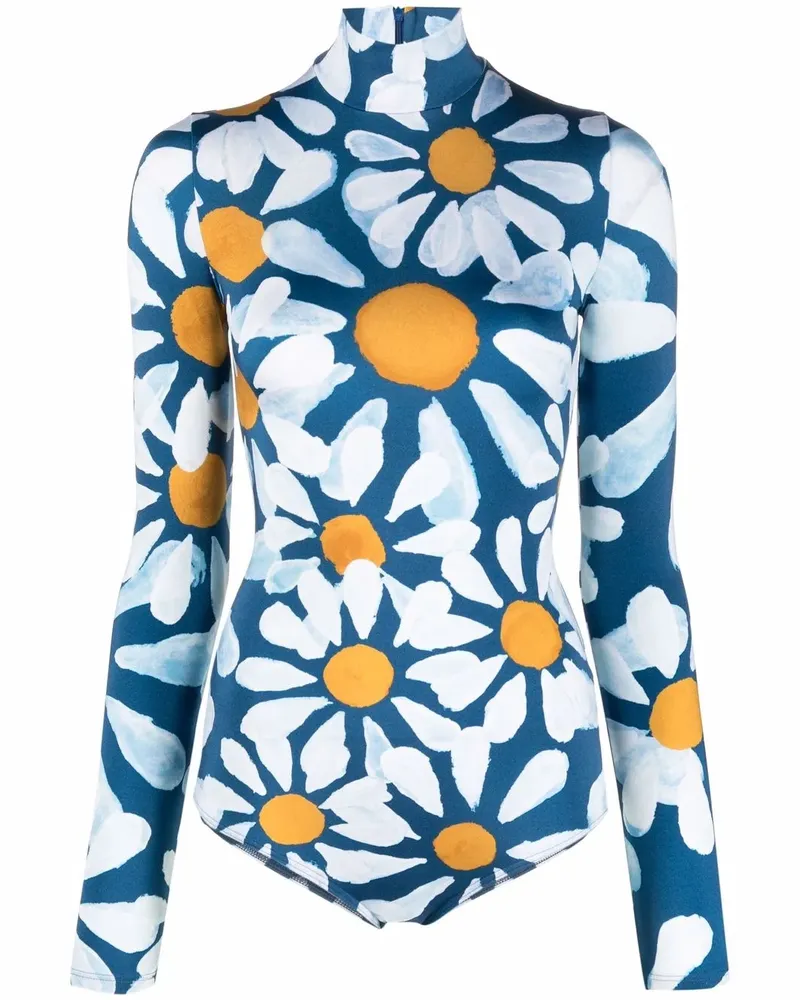 Marni Badeanzug mit Print - Blau Blau