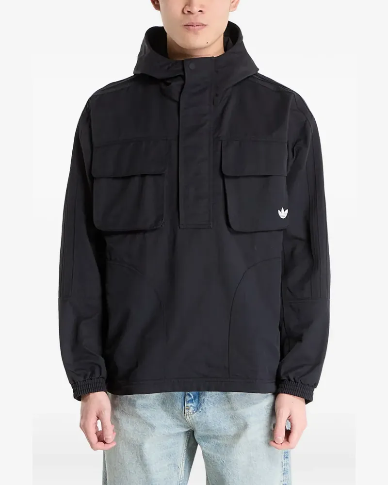 adidas Britcore parka hooded jacket - Schwarz Schwarz