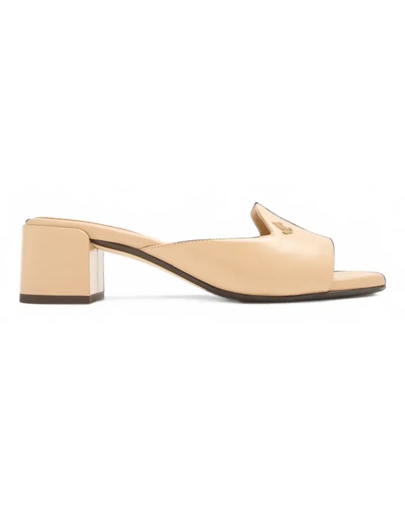 Jimmy Choo JC Sandalen mit Blockabsatz - Nude Nude